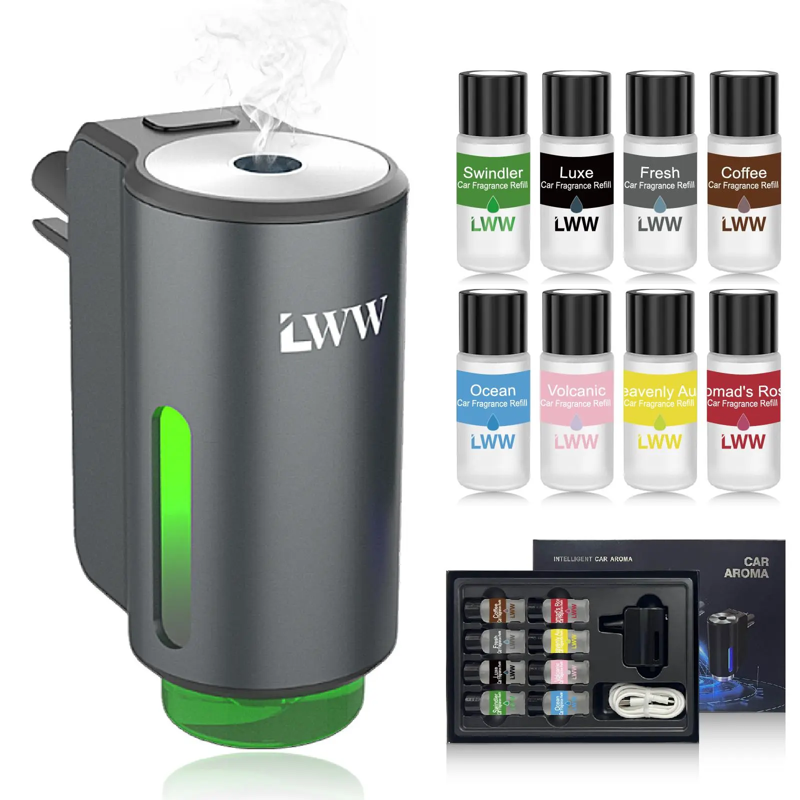 (8 bottles) - GREY - Mixed Flavor