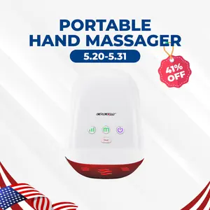 [SummerVibes]CINCOM Portable Hand Massager (WHITE), Cordless, with Comfort Heat and Gentle Massage, Adjustable Settings, Auto-Off Feature, Rechargeable, Perfect for Daily Relaxation, Ideal Gift