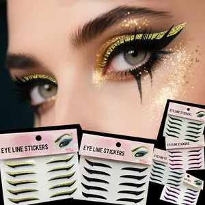Self-Adhesive Eyeshadow Stickers, 5 Pairs Multi-Color, Stage Makeup Party Nightclub, Music Festival, Graduation, Date Makeup