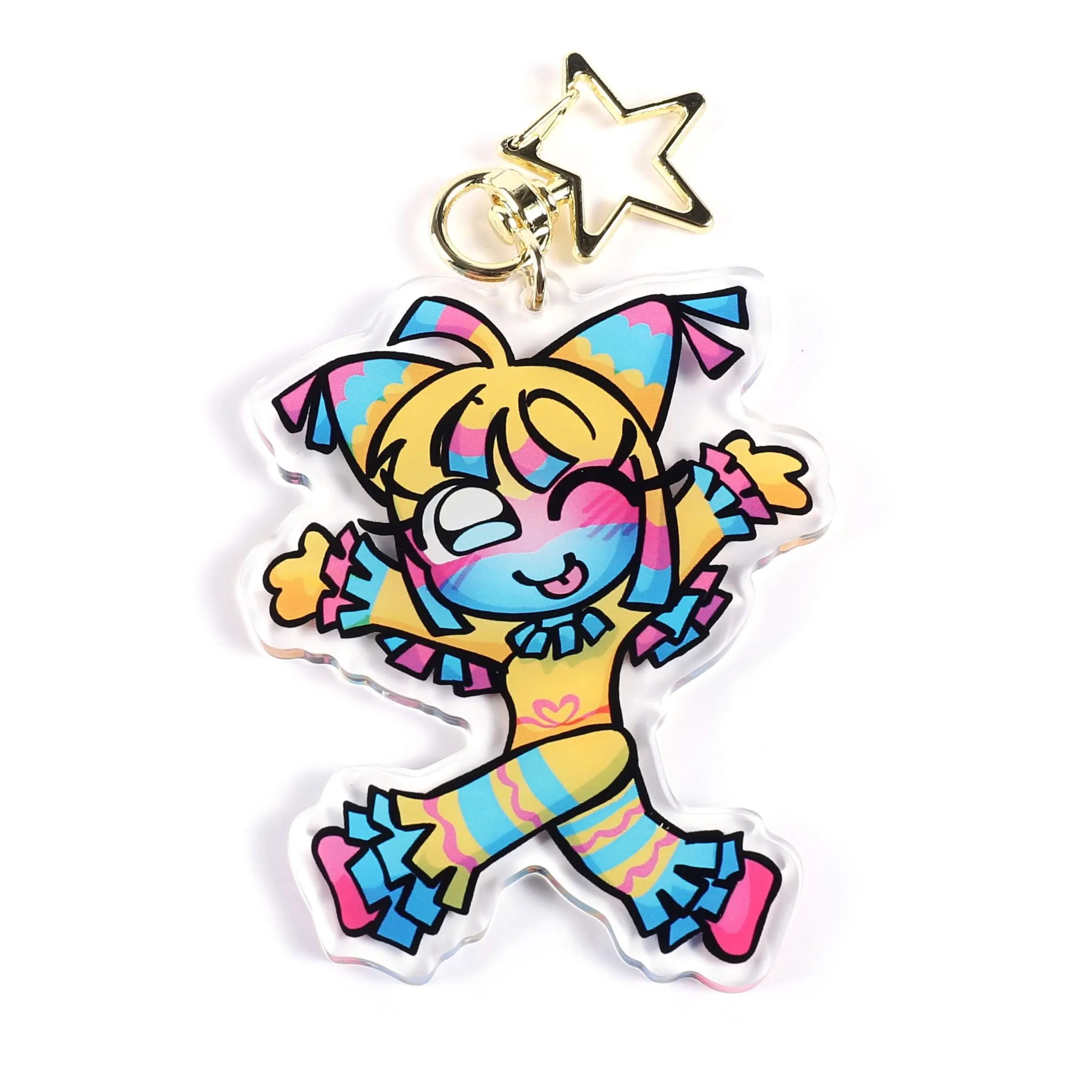 ディズニーショーケース Crystal World クリスタルワールド ダンボ Dandy's World Toons Acrylic Keychain, Cosmo Yatta Toodles Bassie