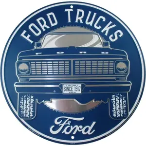 Vintage Ford Truck Design Round Wall Decor, Metal Wall Art, Wall Art Decoration, Wall Decor for Home Living Room Bedroom, Home Decor, Room Decor, Hanging Wall Art