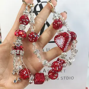 New hot-selling luxury mobile phone chain, handmade beaded bag pendant, fashionable light luxury blind box accessory