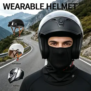 2 Unisex Ice Silk Cooling Full-Face Sports Masks - All-Season Helmet Liner, Mesh Headband for Cycling, Hiking