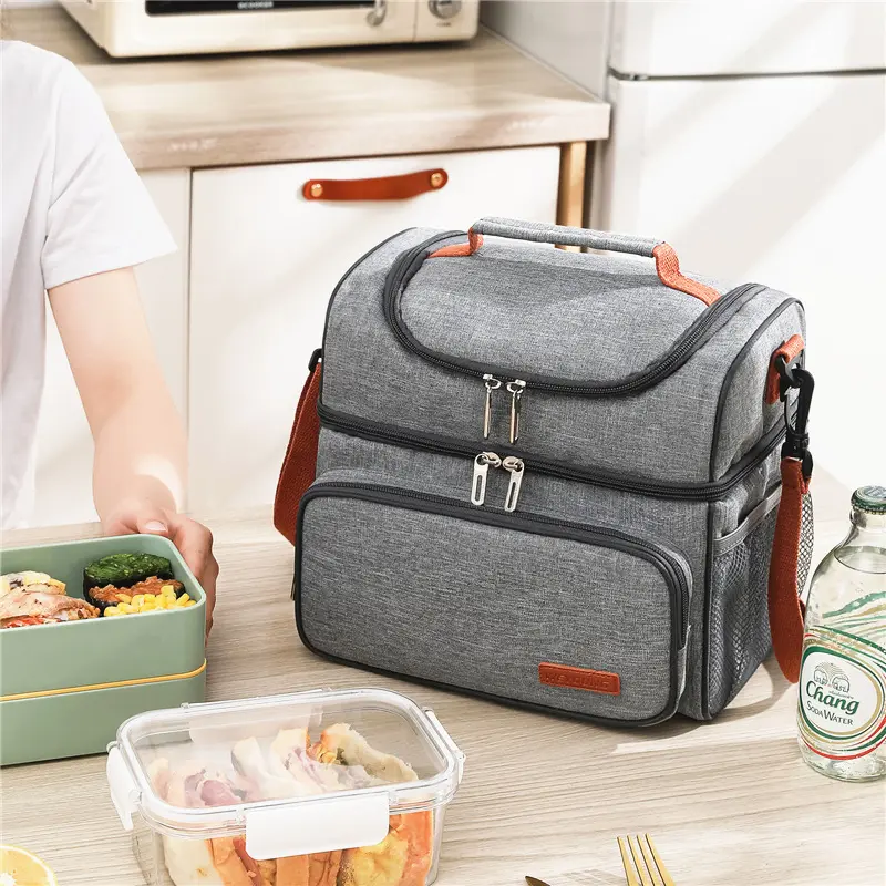 Lightweight Insulated Pack - Ice Retention Cooler, Soft-Sided Lunch Cooler for Cold Storage of Fruit, Breastmilk (Compatible with Ice Pack)