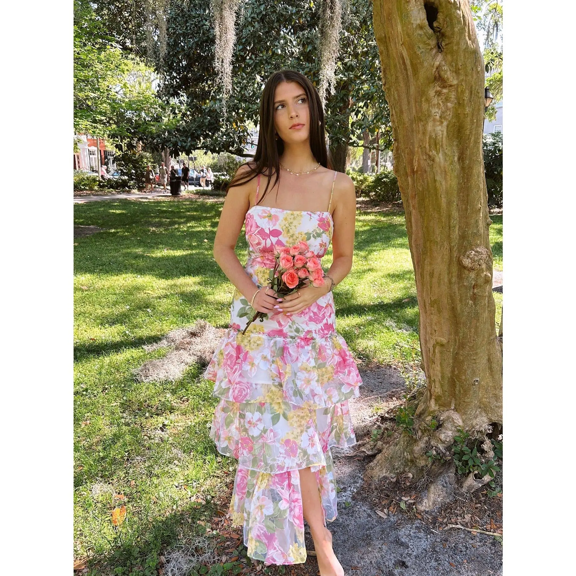 'Azalea' Ruffle Tiered Maxi Dress