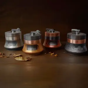Tornado Hand Crank Coffee Bean Grinder with Drawer, Gift for Stoner