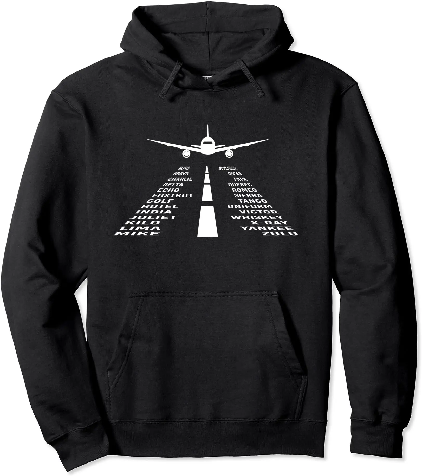 Funny Airplane Aviation Alphabet Plane Pilot Gift For Men Hoodie | Size S-3XL