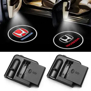 LED Car Welcome Light Door Projection Lamp Ground Lighting Logo Projector Led Car Lights Exterior Modification Decoration for Honda