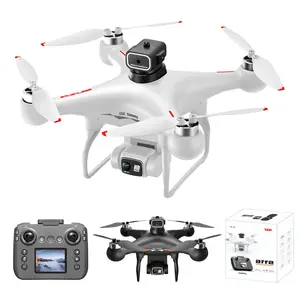 RC Drone with Screen Controller, Dual 720P HD Cameras, Brushless Motor, Optical Flow Positioning, Altitude Hold, Headless Mode, One-Key Takeoff, 6-Axis Gyro, Quadcopter Drone with 2 Batteries for Beginners and Adults