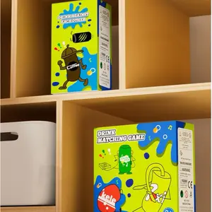 Cross-Border Fun Guess Bottle Game, Drink Match Puzzle Board Game, Dual Player Interactive Family Toy, Educational and Engaging, Family Dice Game