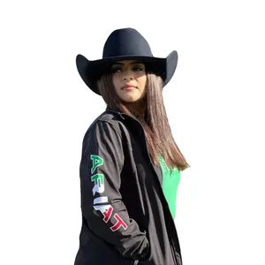 ARIAT Women's Black TEAM MEXICO Jacket - 1428, Long Sleeve, Fitted, All Seasons, Casual Outerwear with Embroidered Logo