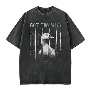 Funny Silly Goose Meme Shirt, Got Too Silly, Oversize, Womens, Mens,