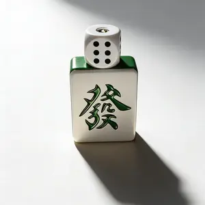 Fortune-Bearing Lucky Lighter（Without butane gas），New Mahjong Themed Lighter, Unique Style Lighter, Multifunctional Tool for Kitchen, Outdoor & Candle Lighting, Creative Stress Relief Toy, Ideal Birthday Gift