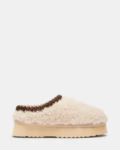 Steve Madden SELENA FAUX SHEARLING NATURAL Steve Madden SELENA FAUX SHEARLING NATURAL