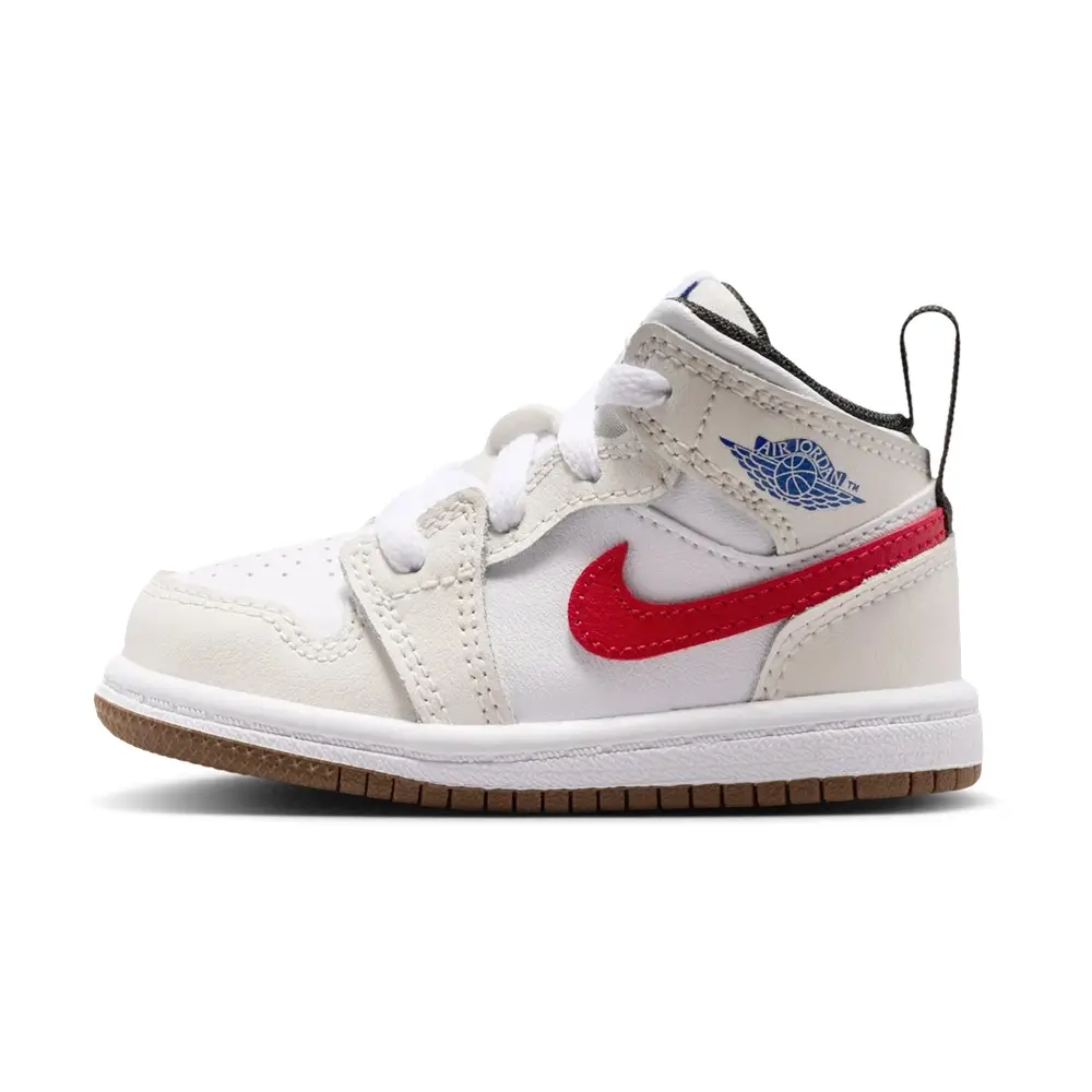 Toddler's Jordan 1 Mid Phantom/Game Royal-White-Sail (DQ8425 004)