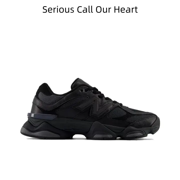 All-black Low-top Vintage Dad Sneakers, Shock-dampening Curved Arch Insole, Heavy-duty Non-slip Tread Outsoles For Daily Commuting And Dark Street Styling