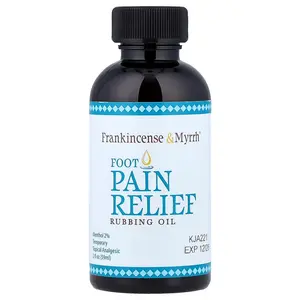 Frankincense & Myrrh Foot Pain Relief Rubbing Oil, 2 fl oz (59 ml)