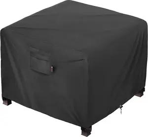 Square Fire Pit Cover 32 x 32 inch Outdoor  and Weatherproof Heavy Duty 600D Patio Fireplaces Table Coffee Table Cover