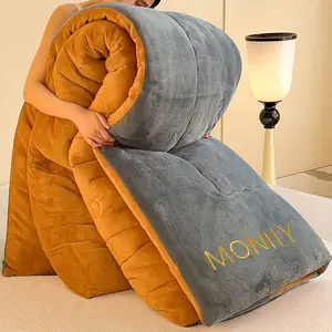 All season milk down comforter soft smooth bedding with 100 percent polyester fill and cover machine washable medium weight quilt classic polka dot design cozy college style bedroom decor elegant warm comfort for home hotel adult use tiktok shop