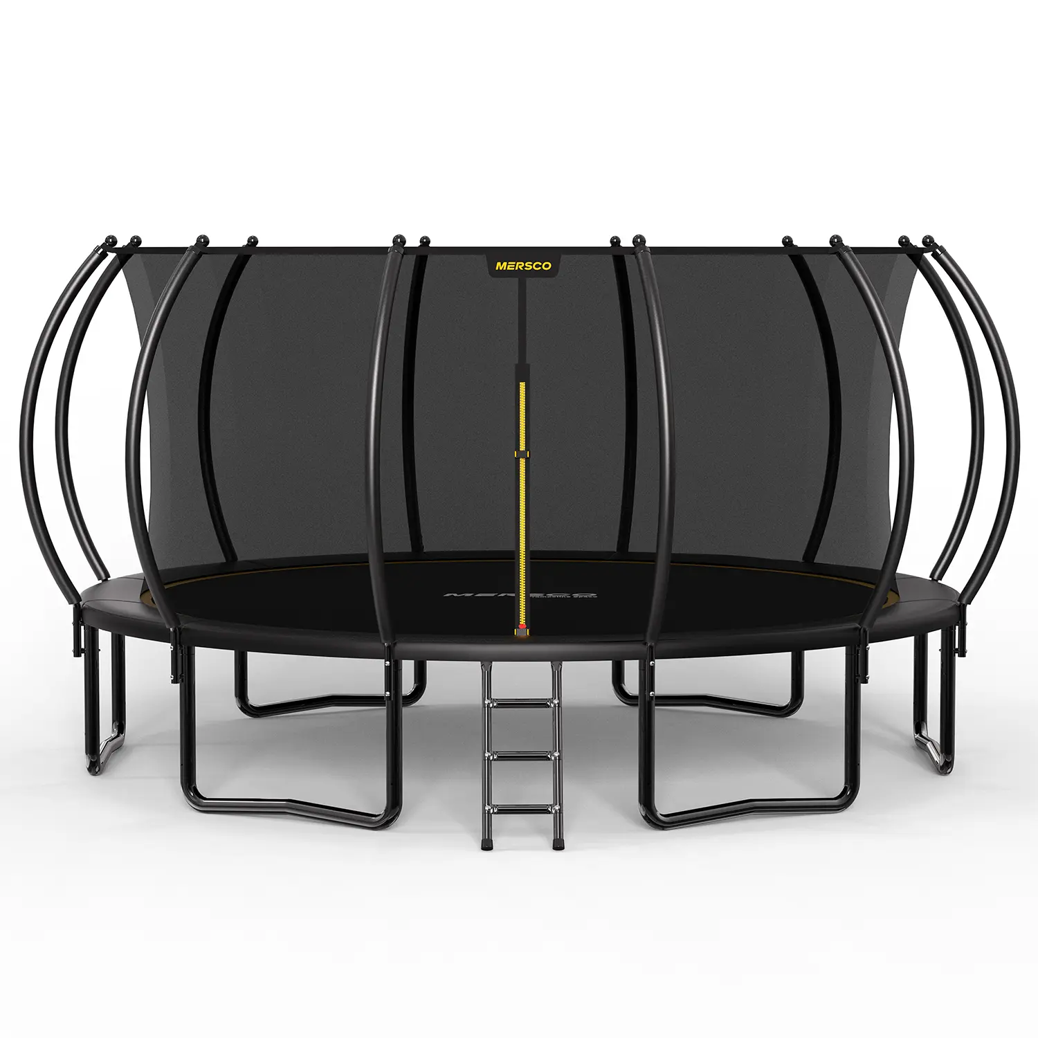MERSCO 15/16ft Trampoline with Safety Net and Ladder - Outdoor Exercise Equipment for Adults and Kids - Durable Design for Safe Playtime