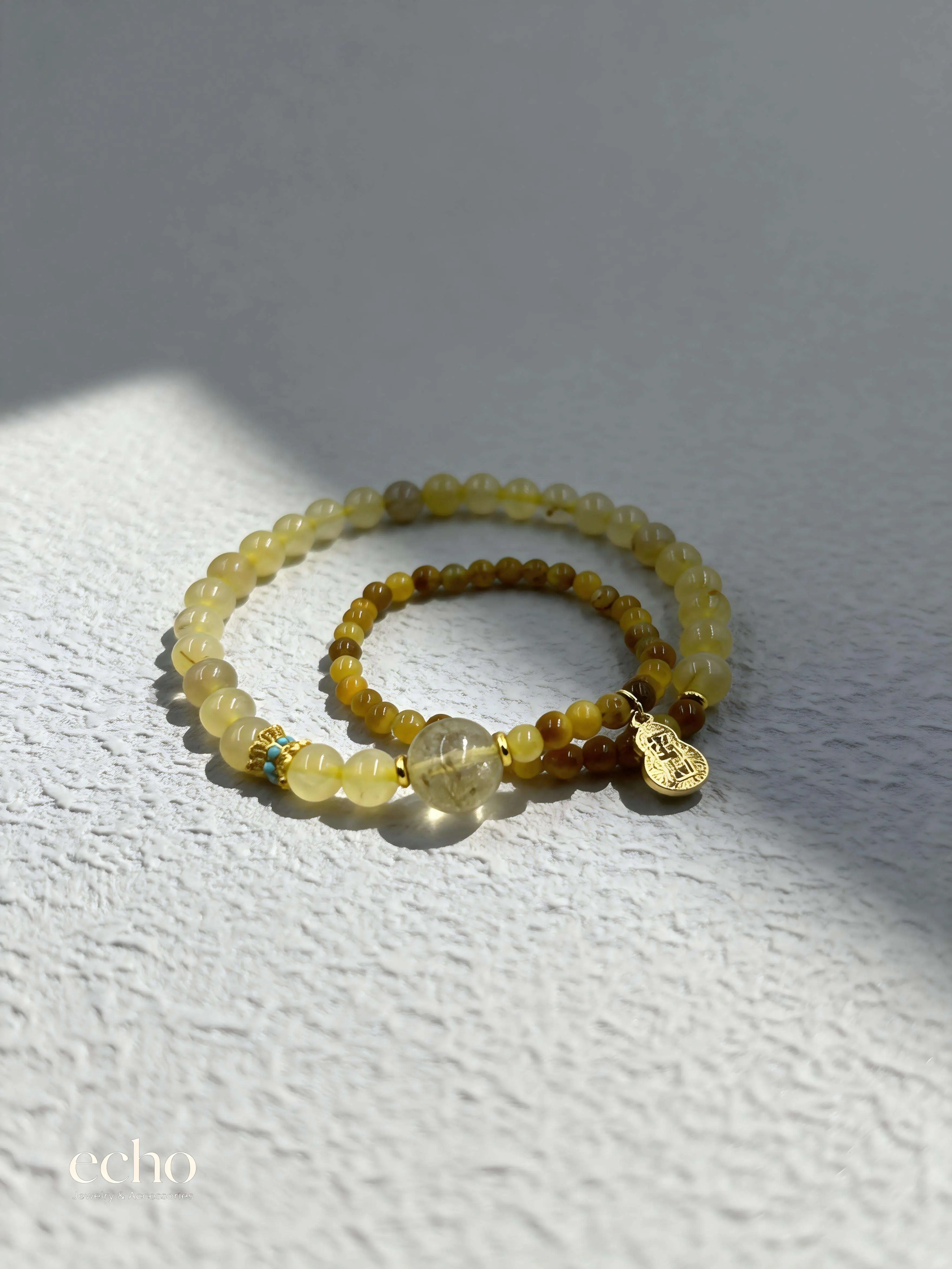 Oriental Style Long Jade Beaded Bracelet with Artisanal Beading for Women