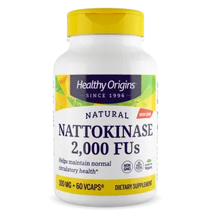 Healthy Origins - Nattokinase 2,000 FUs Normal Circulatory Health Non-GMO 3 Sizes