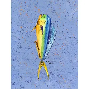 Carolines Treasures  28 x 40 in. Fish Dolphin Flag Canvas House Size