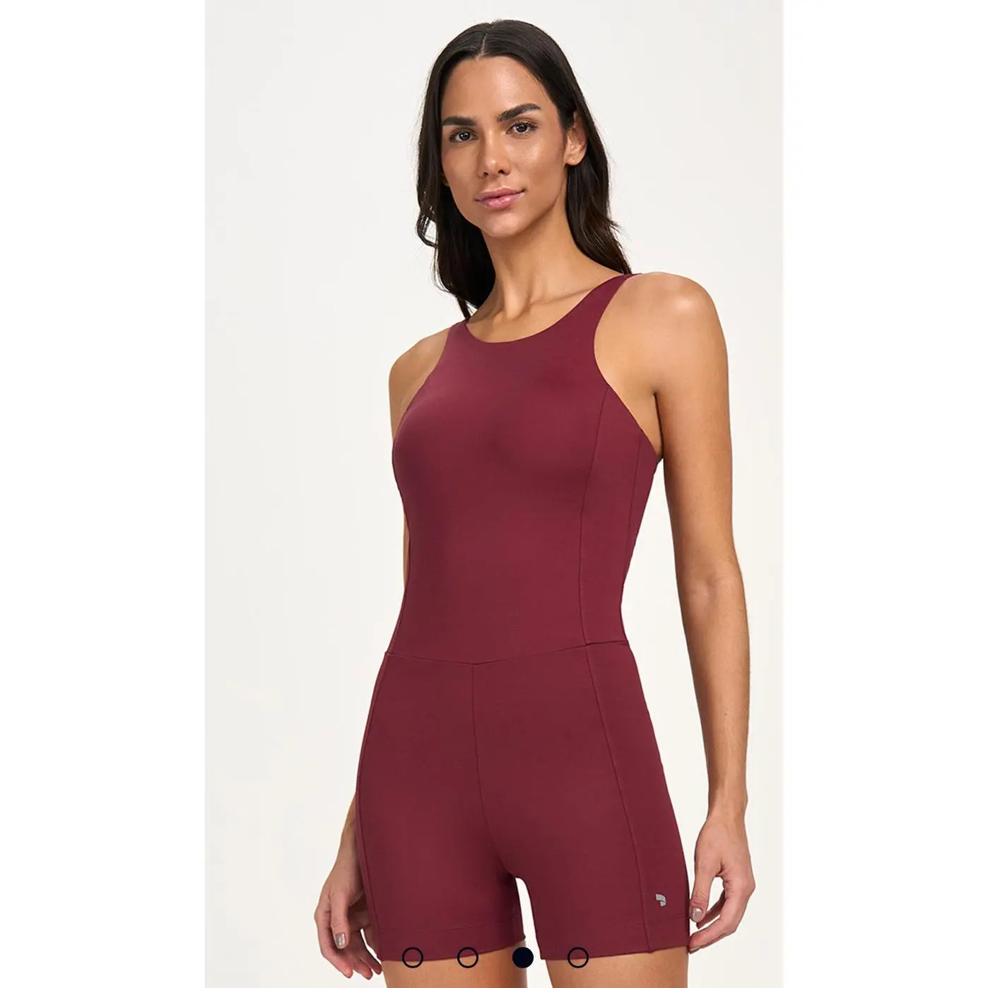 High Neck Tank Back short jumpsuit