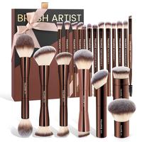20 Counts Brushes + Gift Box - Coffee Brown