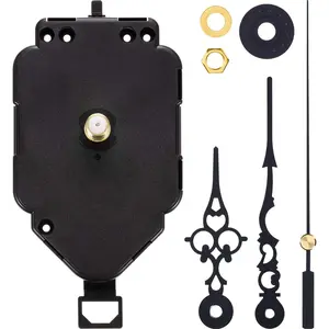 DIY Quartz Clock Movement Kits Replacement Clock Movement Mechanism Pendulum (Rod Length 0.9 Inch)