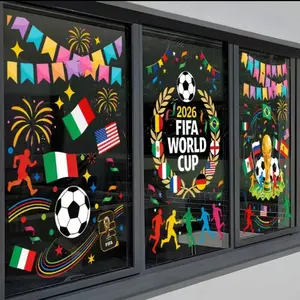 Holiday Window Stickers Set, Creative Design Decorative Decals for Glass & Windows, Easy-To-Apply Festive Decoration