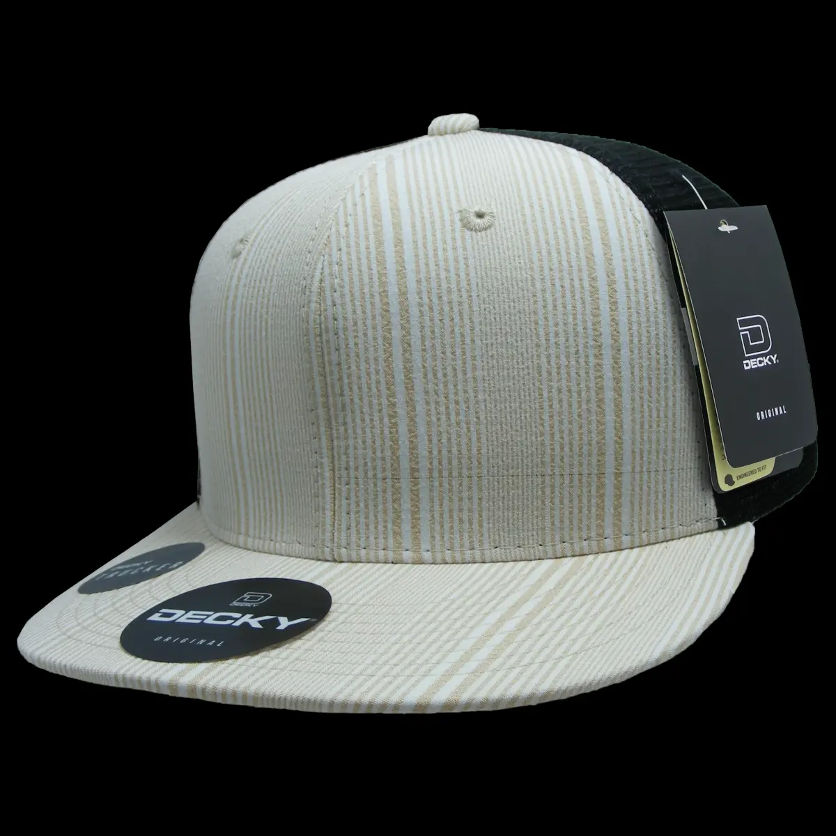 212 MAIN Dog & Cat Snapback Baseball Cap - Rapid Dominance 6016-142, Unisex Cotton-Nylon 6-Panel High-Crown Structured Plaid Mesh-Back Trucker Hat, 142-Black, 1 Size Fits Most