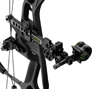 Sanlida Dragon 10 Advanced 3 Pin Hunting Bow Sight, Highly-Visible Micro-Adjustable Hunting Compound Bow Sight for Right Hand