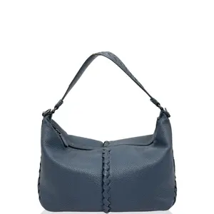 Pre-owned Bottega Veneta Leather Shoulder Bags Hobo Nappa Blue (ym012726c7)