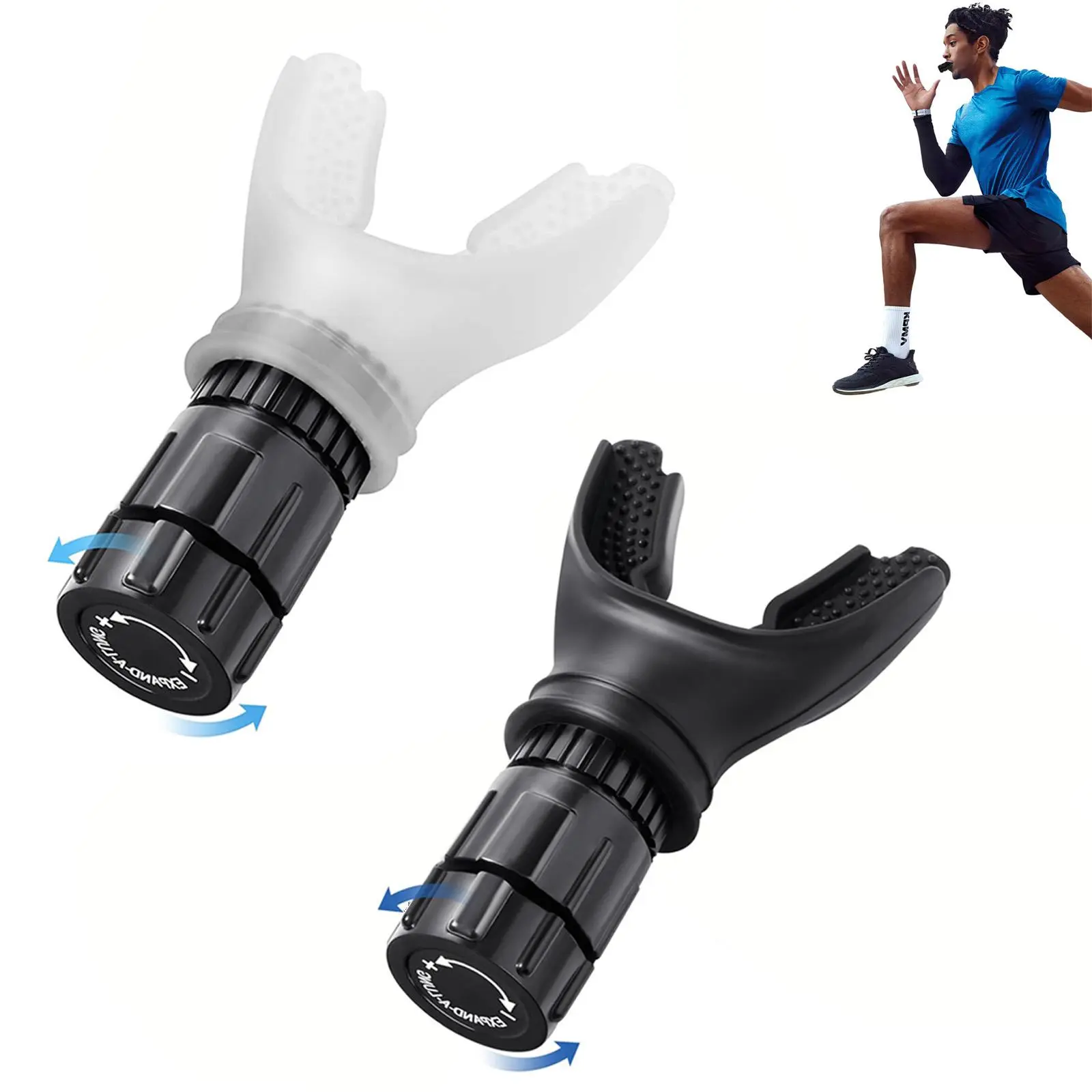 Breathe Exercise Device, Adjustable Resistance for Lung Training, Breathing Exerciser Trainer, Daily Fitness Training, Easy to Clean