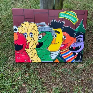Custom Sesame Street - Acrylic Paint