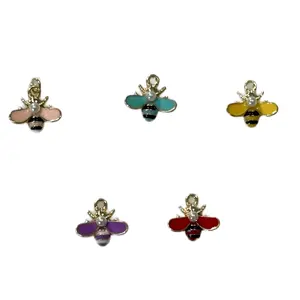 Colorful Enamel Bee Kindle Charm - Fashion Accessory
