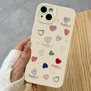 Heart Pattern Phone Case, Casing, Decorative Phone Protector Cover, Total Protective Shockproof Phone Cases Compatible with iPhone 11 12 13 14 15 16 Pro Max