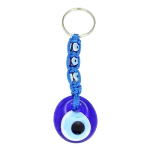 Evil Eye Keychain - Blue Color Protection & Good Luck Charm Modern Design High-Quality Materials Stylish Keyring
