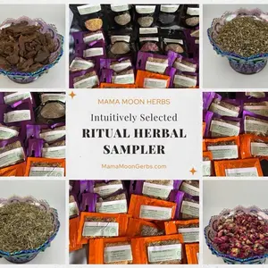 Witchcraft Apothecary Sampler Kit: 33 different witchcraft herbs and resins for rituals