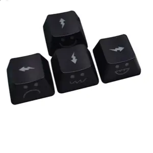 Happy Backlit Keycap Set, High Profile Oled Height, Sa Appearance R4 Keycaps, Semi-Transparent Backlight Gaming Keyboard Keycap PC Gaming Gift