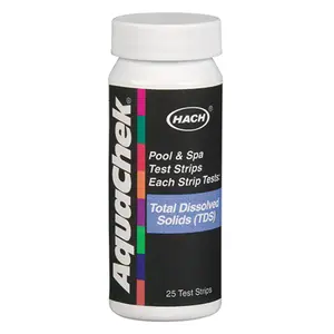 212 MAIN Hach AquaChek Total Dissolved Solids Pool & Spa Test Strips - Single Dip, Accurate Readings, Balance Chemicals for Cloudy Water Issues