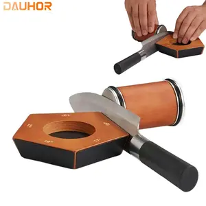 Rolling Sharpener Set, Magnetic Rolling Sharpener, Curved Diamond Sharpener, Wooden-Handled Sharpening Stone, Diamond and Ceramic Sharpening Set, used for knife grinding and polishing, kitchen sharpening tools, kitchen utensils, angle adjustable