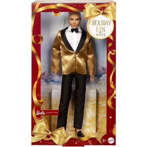 Mattel Collectible - Barbie Holiday Ken Doll 2025, Blonde  [Collectible Figurine/Statue/Bust] Ships IN OWN Container , Paper Doll, Collectible