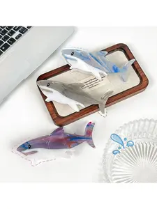 Shark Clip Large Hair Claw for Women Summer Ocean Theme Acetate Hair Claw for Thick Hair Updo Bun Hairstyle
