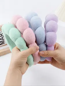 Cute Cloud Bubble Towel High Crown Hairband, Mint, Cherry, Sky Blue, Sweet, Makeup & Skincare Accessory, Daily Wear, Headbands