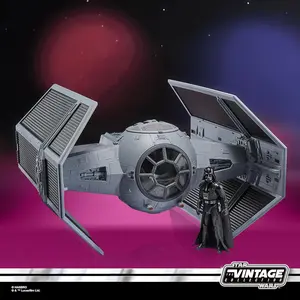 Hasbro STAR WARS The Vintage Collection Darth Vader’s TIE Advanced A New Hope 3.75 Inch Premium Collectible Vehicle & Action Figure with Articulated Figure and Film-Inspired Accessories