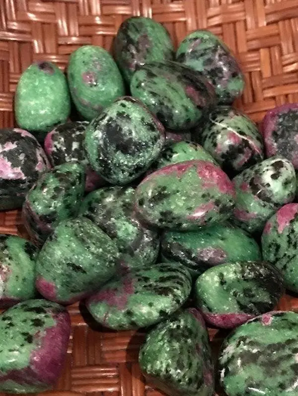Ruby Zoisite Crystal Tumble