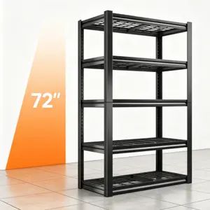 ZEUKMXOO adjustable metal storage rack/shelf with reinforced load capacity for iron mesh! Suitable for garages, basements, warehouses, food storage rooms, closets, and kitchens