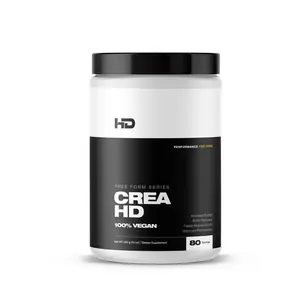 HD Muscle Crea HD 100% Vegan Creapure Creatine Monohydrate - 80 Servings for Muscle Power & Recovery